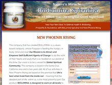 Tablet Screenshot of bioluminaspirulina.com